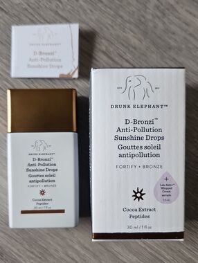 DRUNK ELEPHANT D-Bronzi Anti-Pollution Sunshine Drops NEW MSRP $39 1 Oz.